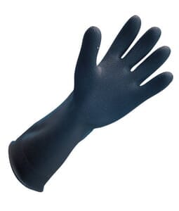 Heavy Duty Rubber Glove 17 " - Black w/Orange Interior Heavy Duty Rubber Glove 17 " - Black w/Orange Interior