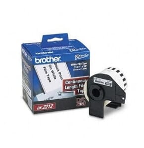 Brother DK-2212 Continuous Length White Film Tape for QL-500/QL-550 Brother DK-2212 Continuous Length White Film Tape for QL-500/QL-550