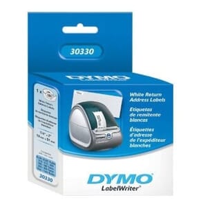 Dymo .75" X 2" White Return Address Label 500 Dymo .75" X 2" White Return Address Label 500