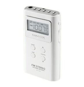Sangean - Personal & Portable AM/FM Stereo Radio Pocket Size - White Sangean - Personal & Portable AM/FM Stereo Radio Pocket Size - White