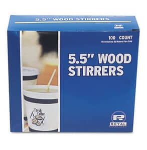 Wood Coffee Stirrers 5-1/2" Long Woodgrain 1000 Stirrers/Box Wood Coffee Stirrers 5-1/2" Long Woodgrain 1000 Stirrers/Box