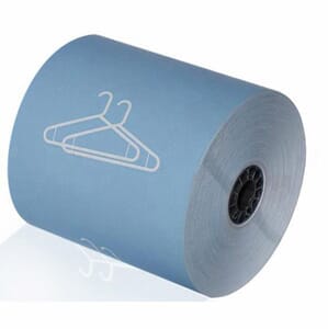 3 1/8" x 165' (80mm x 50m) Dry Cleaning Heavy Thermal Paper (50 rolls/case) - Blue 3 1/8" x 165' (80mm x 50m) Dry Cleaning Heavy Thermal Paper (50 rolls/case) - Blue