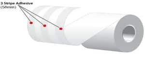 2.25" x 240' MAXStick 15# Direct Thermal "Sticky Paper" (32 rolls/case) - 3 Stripe Adhesive 2.25" x 240' MAXStick 15# Direct Thermal "Sticky Paper" (32 rolls/case) - 3 Stripe Adhesive