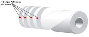 3.125" x 240' MAXStick 15# Direct Thermal "Sticky Paper" (32 rolls/case) - 4 Stripe Adhesive 3.125" x 240' MAXStick 15# Direct Thermal "Sticky Paper" (32 rolls/case) - 4 Stripe Adhesive
