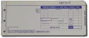 3-Part LONG (3 1/4" x 7 7/8") Sales Imprinter Slips (100 slips/pack) - Blue 3-Part LONG (3 1/4" x 7 7/8") Sales Imprinter Slips (100 slips/pack) - Blue