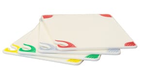 Saf-T-Grip White 4 Cutting Board System Colored Grips Saf-T-Grip White 4 Cutting Board System Colored Grips