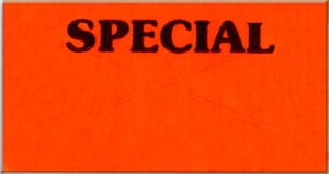 Garvey GX2212 Pricing Labels (1 Sleeve = 9 rolls @ 1,225 labels/sleeve = 11,025 labels) - Fluorescent Red - "Special" Garvey GX2212 Pricing Labels (1 Sleeve = 9 rolls @ 1,225 labels/sleeve = 11,025 labels) - Fluorescent Red - "Special"
