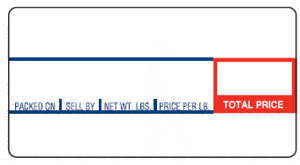 CAS LP-1000N (58mm x 30mm) Non-UPC Scale Label (12,000 labels/case) - CAS 8000 CAS LP-1000N (58mm x 30mm) Non-UPC Scale Label (12,000 labels/case) - CAS 8000