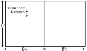 11" x 17" - One Vertical Perforated Paper at 8 1/2" (2,500 sheets/carton) 11" x 17" - One Vertical Perforated Paper at 8 1/2" (2,500 sheets/carton)