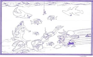 8 1/2" x 14" Restaurant Coloring Sheets (500 per pack) - Underwater Theme 8 1/2" x 14" Restaurant Coloring Sheets (500 per pack) - Underwater Theme