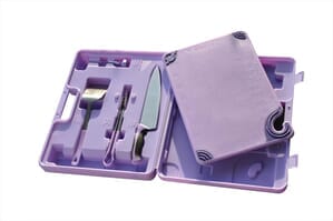 Allergen Saf-T-Zone System (Case, Tongs, Turner, Knife & Cutting Board) Allergen Saf-T-Zone System (Case, Tongs, Turner, Knife & Cutting Board)