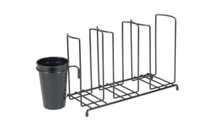 Cup & Lid Wire Organizer w/Caddy - 3 Stacks Cup & Lid Wire Organizer w/Caddy - 3 Stacks