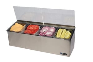 EZ-Chill Self Service Center - (4) 1/6 Pans, (2) Flex Lids, (1) Ice Liner EZ-Chill Self Service Center - (4) 1/6 Pans, (2) Flex Lids, (1) Ice Liner