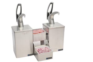 Frontline Dual Countertop System - Metal Finish Pump Frontline Dual Countertop System - Metal Finish Pump