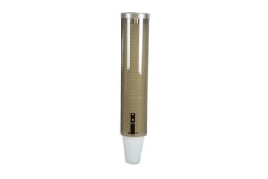 Large Pull-Type Water Cup Dispenser - Cone 4 1/2-7 Oz, Flat 6-12 Oz - Bronze Large Pull-Type Water Cup Dispenser - Cone 4 1/2-7 Oz, Flat 6-12 Oz - Bronze