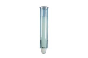 Small Pull-Type Water Cup Dispenser - Cone 3-4 1/2 Oz, Flat 3-5 Oz - Arctic Blue Small Pull-Type Water Cup Dispenser - Cone 3-4 1/2 Oz, Flat 3-5 Oz - Arctic Blue