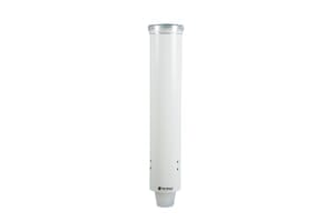 Small Pull-Type Water Cup Dispenser - Cone 3-4 1/2 Oz, Flat 3-5 Oz - White Small Pull-Type Water Cup Dispenser - Cone 3-4 1/2 Oz, Flat 3-5 Oz - White