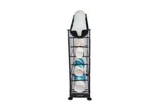 Wireworks 4 Tier Cup Dispenser w/Lid Tray Wireworks 4 Tier Cup Dispenser w/Lid Tray