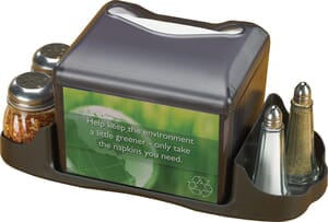 Venue Table Top Napkin Dispenser w/Caddy- Fullfold Face - Black Pearl Venue Table Top Napkin Dispenser w/Caddy- Fullfold Face - Black Pearl
