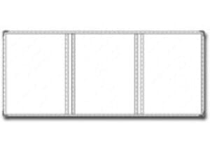 11" x 8 1/2" - Clear Stitched Café Menu Covers (25 covers/pack) - 3 Panel / 6 View; Trifold 11" x 8 1/2" - Clear Stitched Café Menu Covers (25 covers/pack) - 3 Panel / 6 View; Trifold