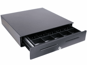APG Vasario Cash Drawer (Painted Front with Dual Media Slots, 320 MultiPRO Interface and 16" x 16") - Color: Black APG Vasario Cash Drawer (Painted Front with Dual Media Slots, 320 MultiPRO Interface and 16" x 16") - Color: Black
