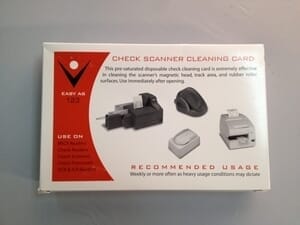 Check Scanner Cleaning Card (25 / Box) Check Scanner Cleaning Card (25 / Box)