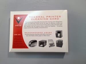 Thermal Printer Cleaning Cards 3-1/8 x 6 (25 / Box) Thermal Printer Cleaning Cards 3-1/8 x 6 (25 / Box)