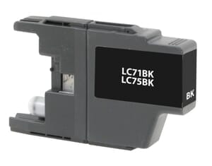 Brother LC75BK Compatible Inkjet Cartridge (600 page yield) - Black Brother LC75BK Compatible Inkjet Cartridge (600 page yield) - Black