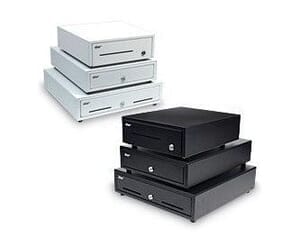 Star Micronics Cash Drawer, 16" W x 17" D, Printer Driven, 5 Bills / 5 Coins, Dual Media Slots, DK Ready, CD1 Cable Included - White Star Micronics Cash Drawer, 16" W x 17" D, Printer Driven, 5 Bills / 5 Coins, Dual Media Slots, DK Ready, CD1 Cable Included - White