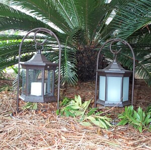 Solar Flickering Candle Lantern Tabletop