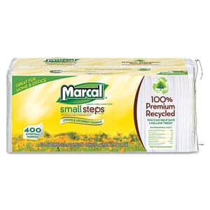 100% Premium Recycled Luncheon Napkins, 12-1/2 x 11-2/5, White, 2400/Carton 100% Premium Recycled Luncheon Napkins, 12-1/2 x 11-2/5, White, 2400/Carton