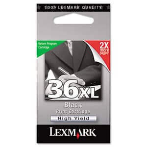 Lexmark 18C2170 (36XL) High-Yield Ink, 500 Page-Yield - Black Lexmark 18C2170 (36XL) High-Yield Ink, 500 Page-Yield - Black