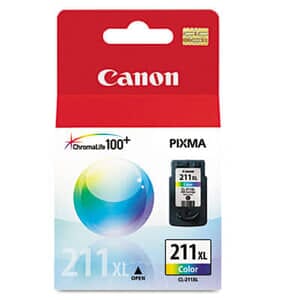 Canon 2975B001 (CL-211XL) High-Yield Ink, 349 Page-Yield - Tri-Color Canon 2975B001 (CL-211XL) High-Yield Ink, 349 Page-Yield - Tri-Color