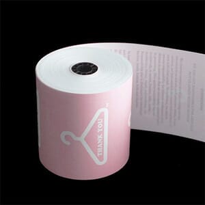 3 1/8" x 165' (80mm x 50m) Dry Cleaning Heavy Thermal Paper (50 rolls/case) - Pink 3 1/8" x 165' (80mm x 50m) Dry Cleaning Heavy Thermal Paper (50 rolls/case) - Pink