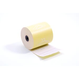 3 1/8" x 165' (80mm x 50m) Dry Cleaning Heavy Thermal Paper (50 rolls/case) - Yellow 3 1/8" x 165' (80mm x 50m) Dry Cleaning Heavy Thermal Paper (50 rolls/case) - Yellow