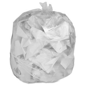 38" x 60" - 17 micron Trash Bags (200 bags/case) - Clear 38" x 60" - 17 micron Trash Bags (200 bags/case) - Clear