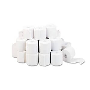 2 1/4" x 130' Adding Machine/Calculator Paper Rolls; 16#; 1/2" Core; 100 rolls/carton - White 2 1/4" x 130' Adding Machine/Calculator Paper Rolls; 16#; 1/2" Core; 100 rolls/carton - White