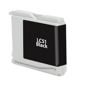 Brother LC51BK Compatible Inkjet Cartridge (500 page yield) - Black Brother LC51BK Compatible Inkjet Cartridge (500 page yield) - Black