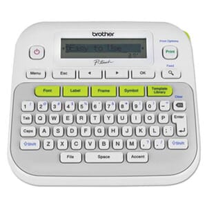 Brother P Touch Label Maker, PTD210 Easy, Compact, Hand Held, 2 Lines Brother P Touch Label Maker, PTD210 Easy, Compact, Hand Held, 2 Lines