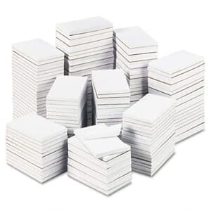 Bulk Scratch Pads, Unruled, 3 x 5, White, 180 100-Sheet Pads/Carton Bulk Scratch Pads, Unruled, 3 x 5, White, 180 100-Sheet Pads/Carton