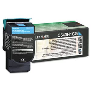 Lexmark C540H1CG High-Yield Toner, 2000 Page-Yield, Cyan Lexmark C540H1CG High-Yield Toner, 2000 Page-Yield, Cyan