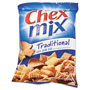 Chex Mix, Traditional Flavor Trail Mix, 3.75oz Bag, 8 Bags/Box Chex Mix, Traditional Flavor Trail Mix, 3.75oz Bag, 8 Bags/Box