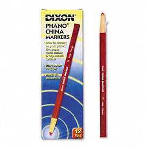Dixon China Marker, Red, Dozen Dixon China Marker, Red, Dozen