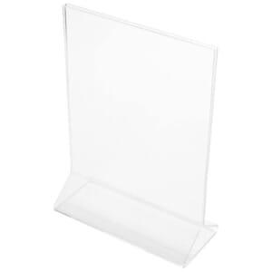 6" x 4" - Acrylic Table Stand (25 stands/pack) - 2 Sided; Top Open 6" x 4" - Acrylic Table Stand (25 stands/pack) - 2 Sided; Top Open