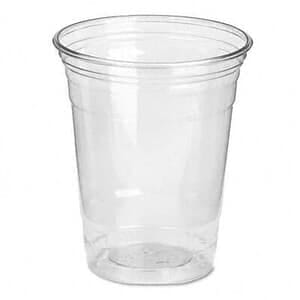 Dixie Clear Plastic PETE Cups, Cold, 12 oz., WiseSize Packs, (500 cups per carton) Dixie Clear Plastic PETE Cups, Cold, 12 oz., WiseSize Packs, (500 cups per carton)