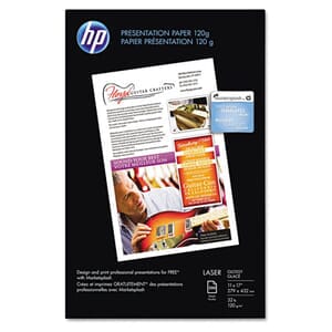 HP Color Laser Presentation Paper 97 Brightness 32lb 11 x 17 White 250/Pack HP Color Laser Presentation Paper 97 Brightness 32lb 11 x 17 White 250/Pack