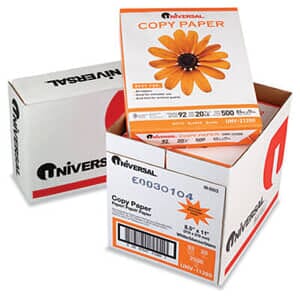 Copy Paper Convenience Carton, 92 Brightness, 20lb, 8-1/2 x 11, White, 2500/Ctn Copy Paper Convenience Carton, 92 Brightness, 20lb, 8-1/2 x 11, White, 2500/Ctn