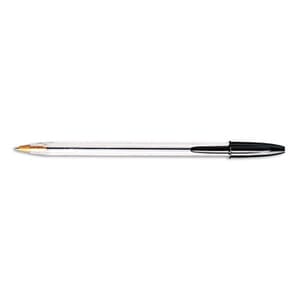 Cristal Ballpoint Stick Pen, Black Ink, Medium, Dozen Cristal Ballpoint Stick Pen, Black Ink, Medium, Dozen