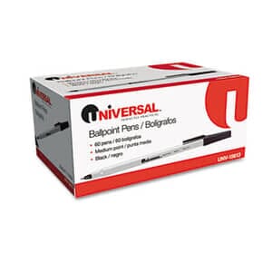Economy Ballpoint Stick Oil-Based Pen, Black Ink, Medium, 60 per Pack Economy Ballpoint Stick Oil-Based Pen, Black Ink, Medium, 60 per Pack