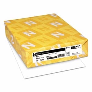 Exact Vellum Bristol Cover Stock, 67 lbs., 8-1/2 x 11, White, 250 Sheets Exact Vellum Bristol Cover Stock, 67 lbs., 8-1/2 x 11, White, 250 Sheets